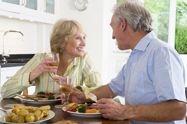 Elderly-Couple-Enjoying-meal,mealtime-Together